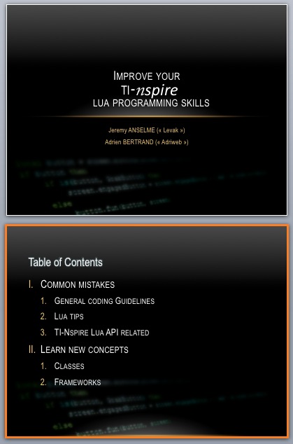 TI-Planet | Improving your Nspire-Lua programming skills (Tutoriaux ...