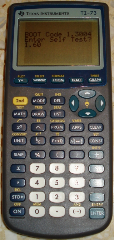 Prototype TI-73 VSC - face