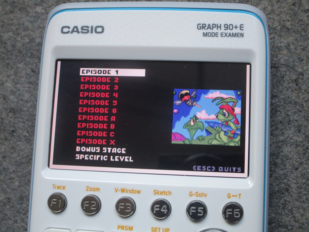 Casio Graph 90+E + OpenJazz