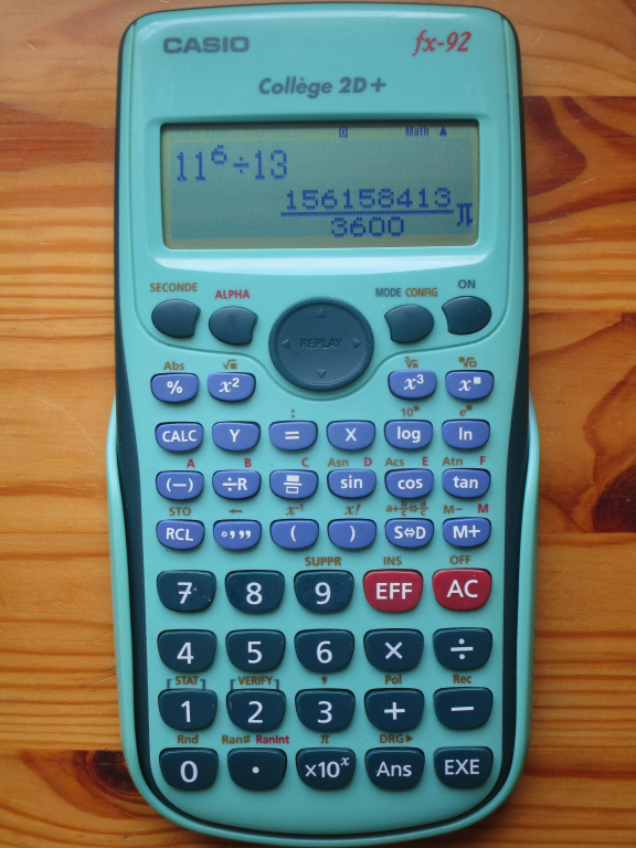 Casio fx-92 Collège 2D+