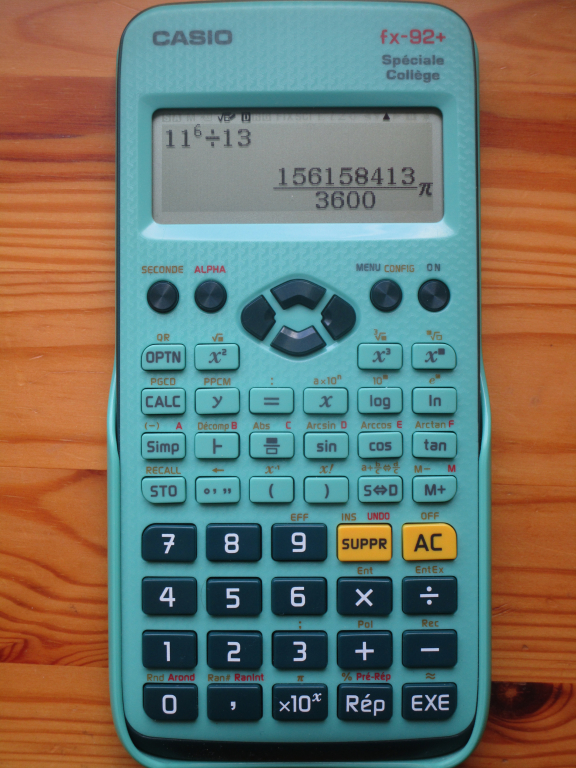 Casio fx-92+ Spéciale Collège