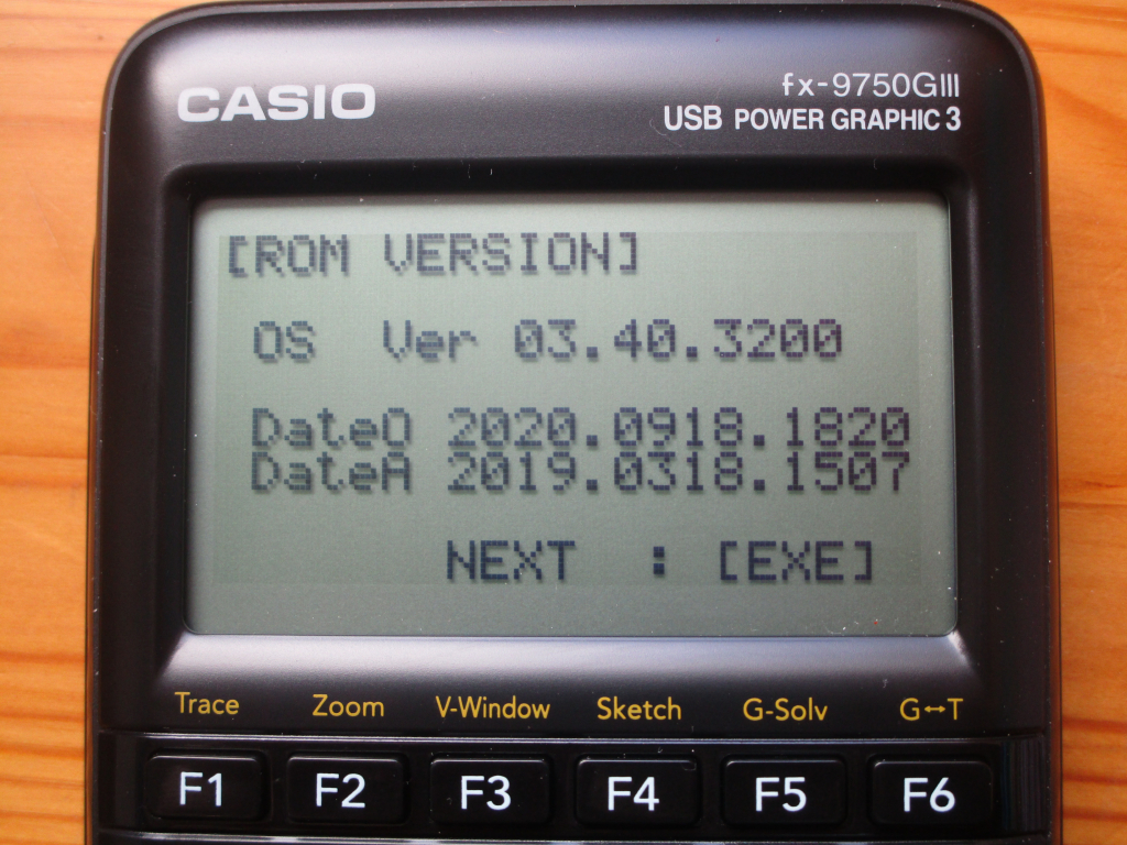 Casio fx-9750GIII + OS 3.40