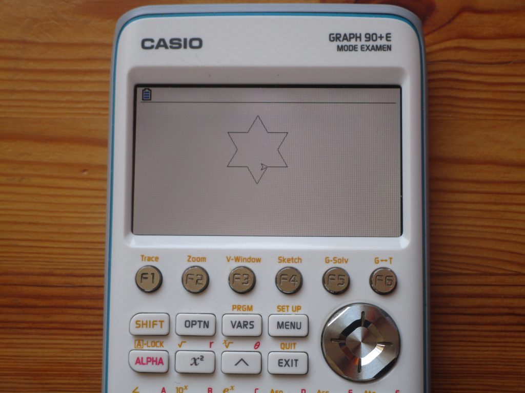 Casio Graph 90+E + étoile Python