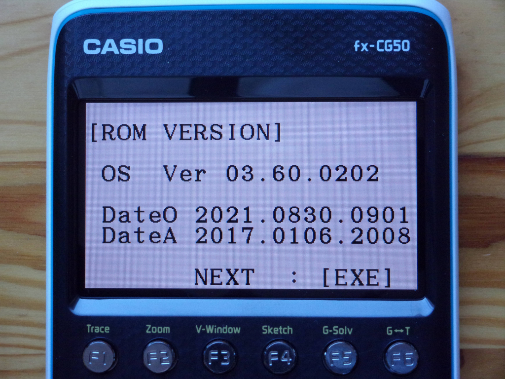 Casio fx-CG50 + OS 3.60