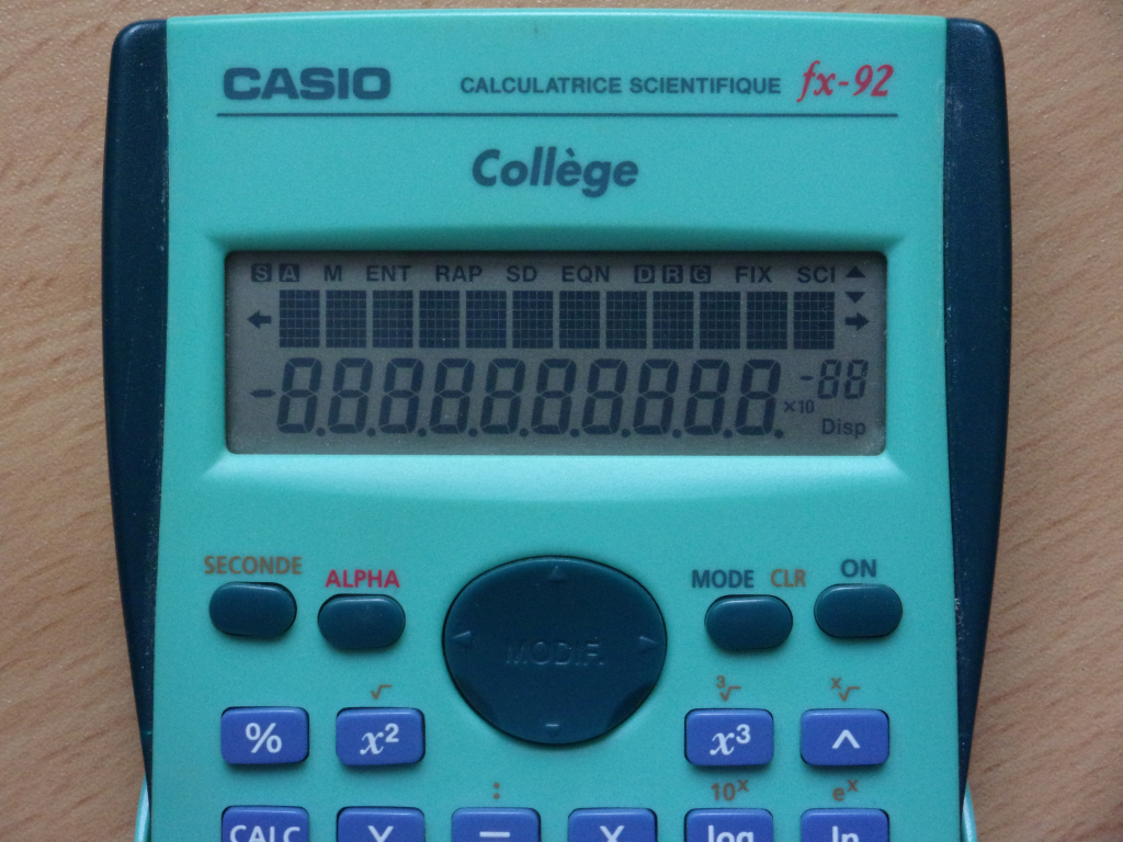 Casio fx-92 Collège (MS)