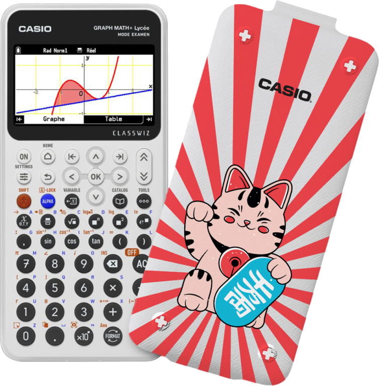 Graph Math+ & coque Lucky Cat