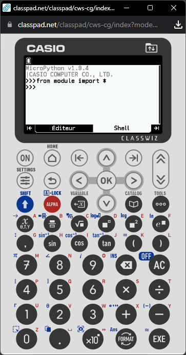 Simulateur web Graph Math+