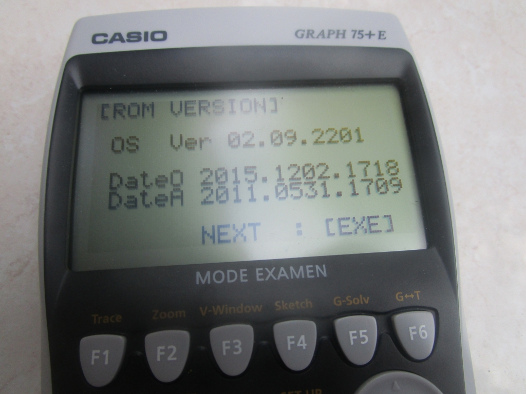 Casio Graph 75+E + OS 2.09