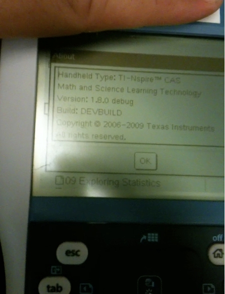 TI-Nspire non-CAS + OS CAS 1.8