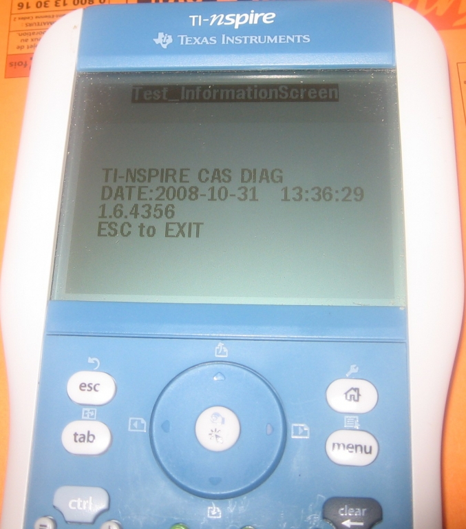 Diagnostics 1.6.4356 CAS / TI-Nspire