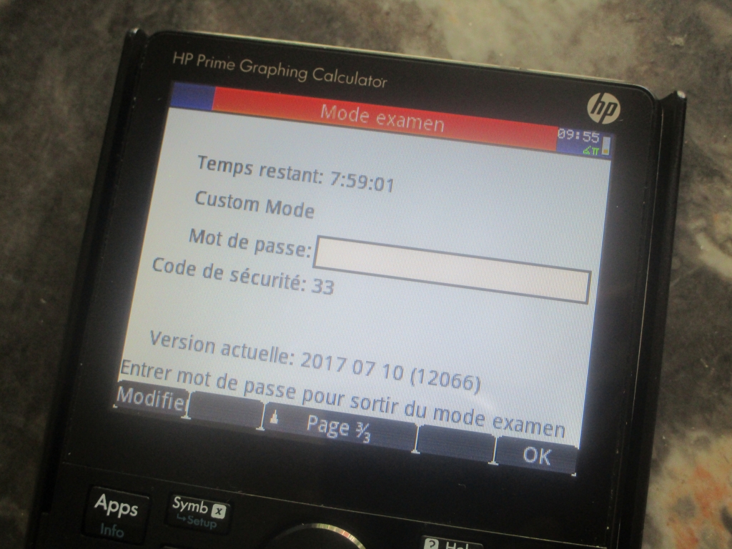 HP Prime + exam 12066