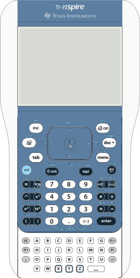TI-Nspire + clavier TouchPad bleu