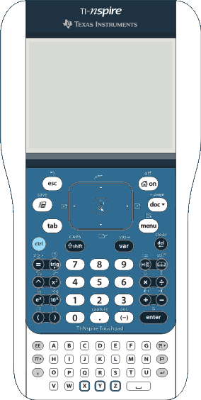 TI-Nspire TouchPad + clavier TouchPad bleu