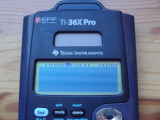 TI-36X Pro: auto-diagnostic