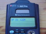 TI-36X Pro: auto-diagnostic