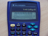 TI-40 Collège II self-test