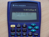 TI-40 Collège II self-test