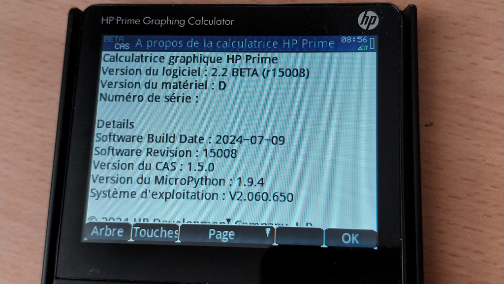 HP Prime G2 + OS 2.2.15008