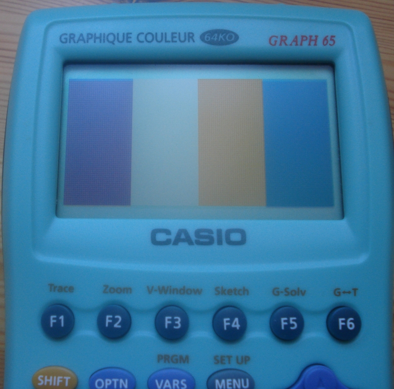 Casio Graph 65 graphique couleur