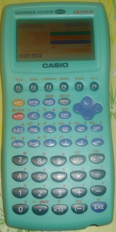 Casio Graph 65 graphique couleur