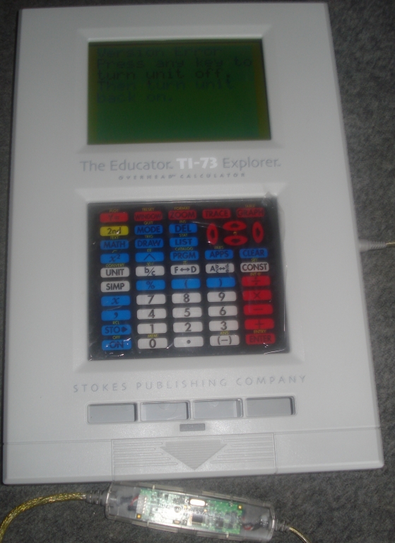 The Educator TI-73 overhead