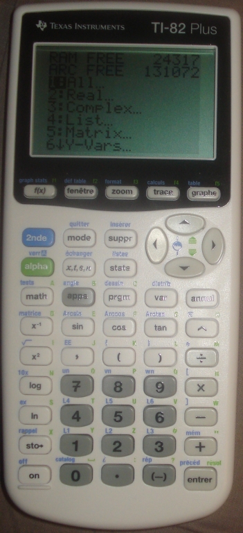 Prototype TI-82 Plus EVT