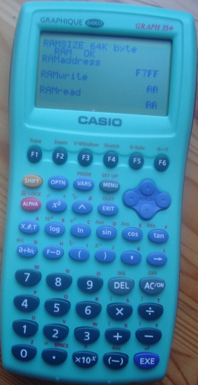 Casio Graph 35+ non-USB