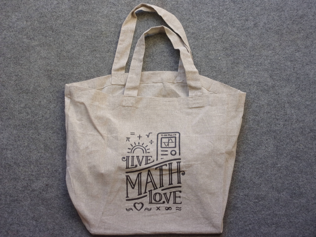 Tote bag TI Live Math Love 84+CE