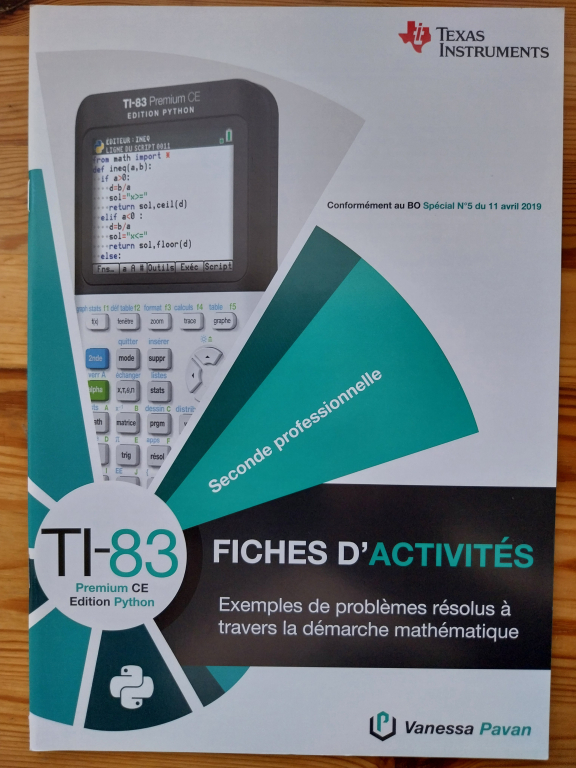 Activités TI-83PCE Python - 2024