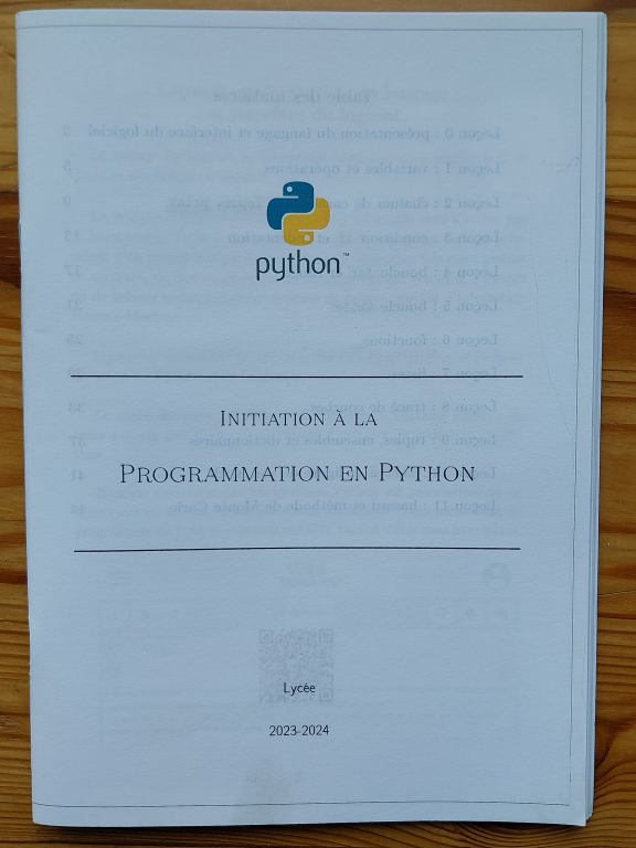 Initiation Python - rentrée 2024