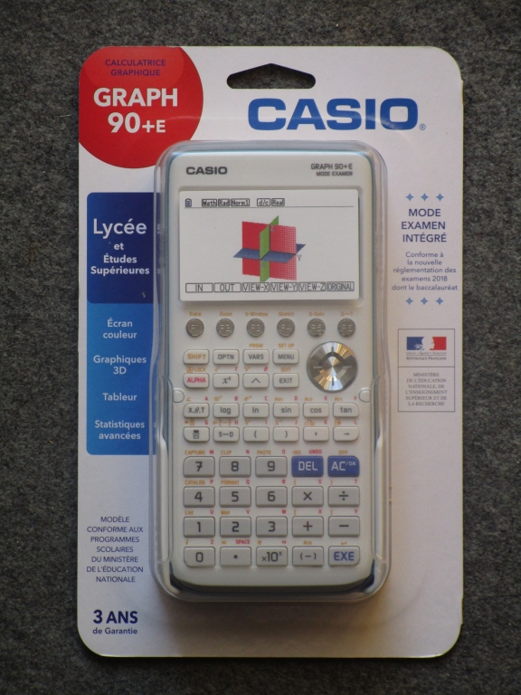 Casio Graph 90+E - rentrée 2017