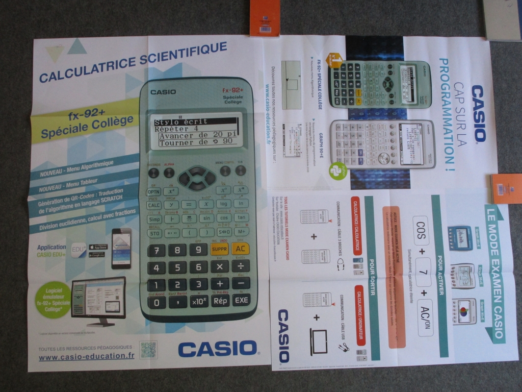 Posters Casio - rentrée 2018