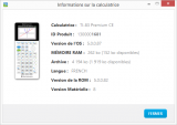 Informations TI-83 Premium CE