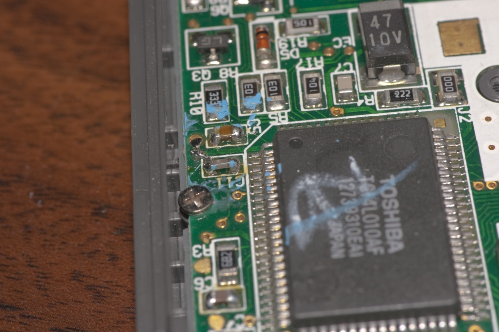 TI-82 PCB Detail 4