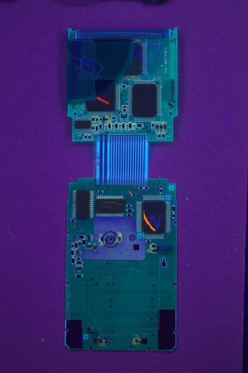TI-81 'B' Mainboard Back UV