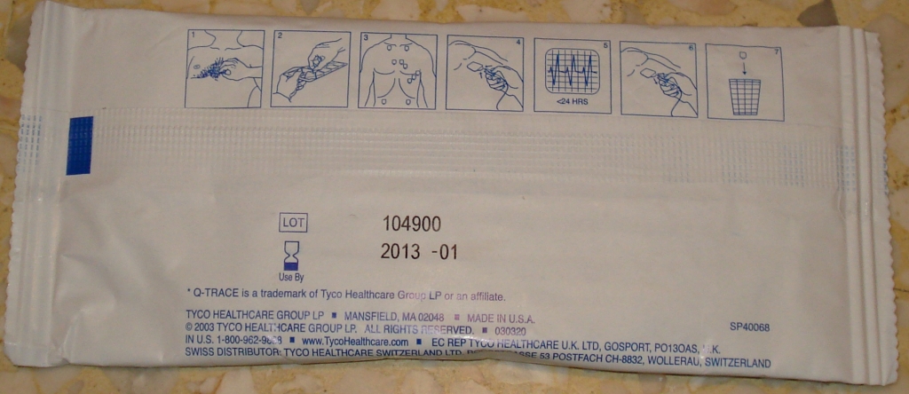 Sac. applicateurs électrodes ECG