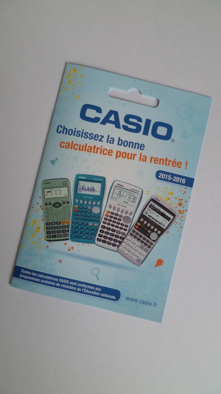 Dépliant Casio rentrée 2015-2016