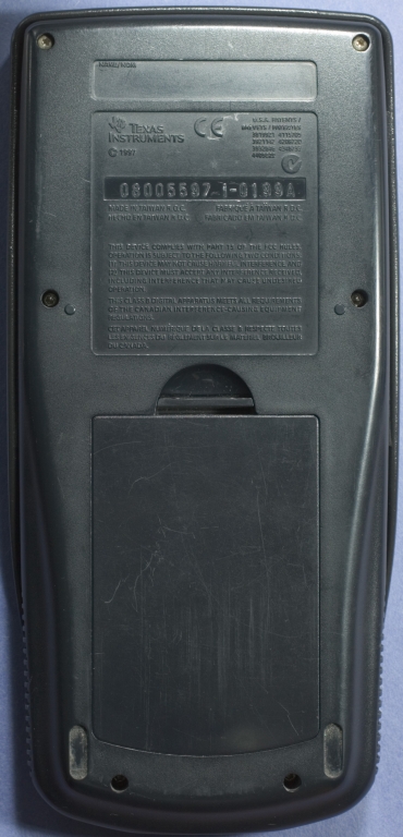 TI-89 08005597 Rear