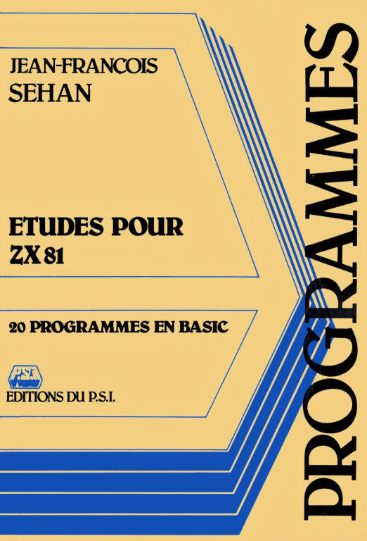 Etudes ZX81 J F Sehan