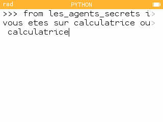 Les Agents Secrets NumWorks