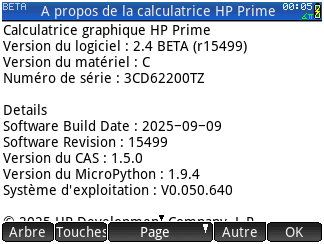 HP Prime G1 2.4.15499