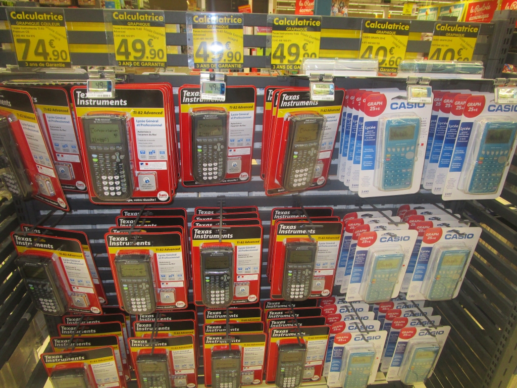 Calculatrices Carrefour, 08/2015