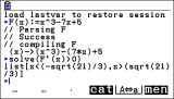 KhiCAS (giac/xcas) sur Graph90+E