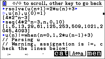 KhiCAS (giac/xcas) sur Graph90+E