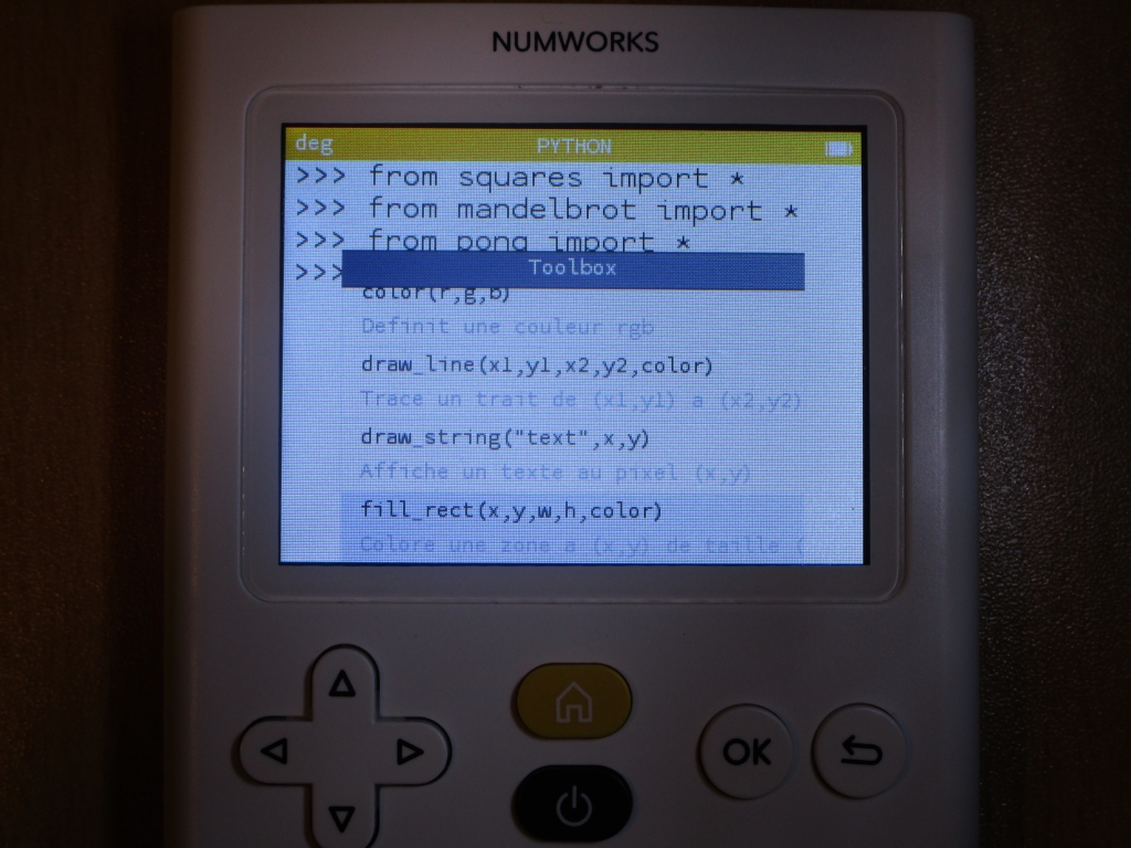 NumWorks + jboric's kandinsky