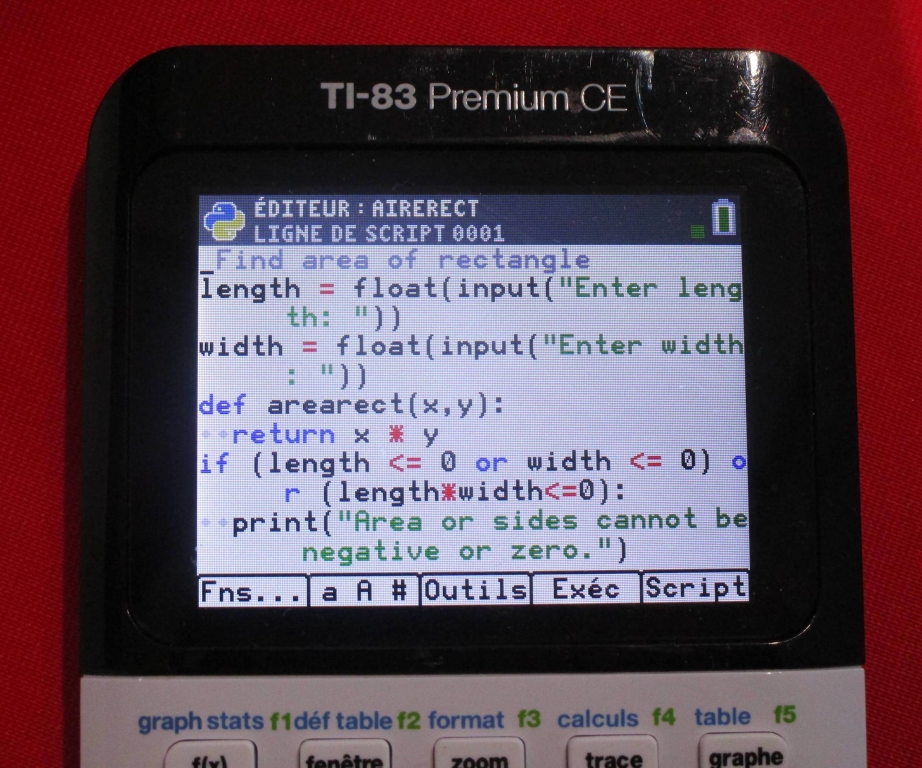 airerect TI-83 Premium CE Python