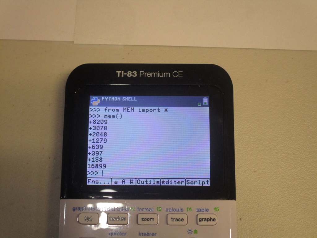 TI-83 Premium CE Edition Python