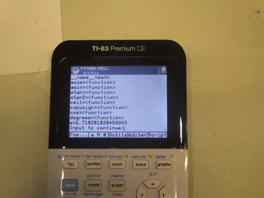 TI-83 Premium CE Edition Python