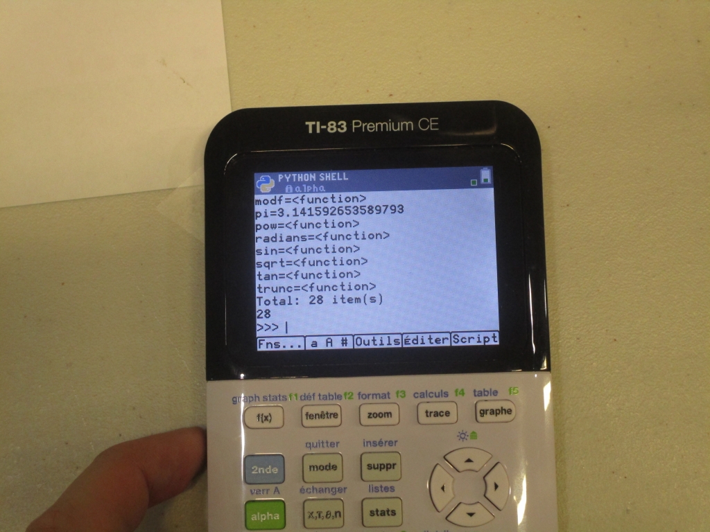 TI-83 Premium CE Edition Python