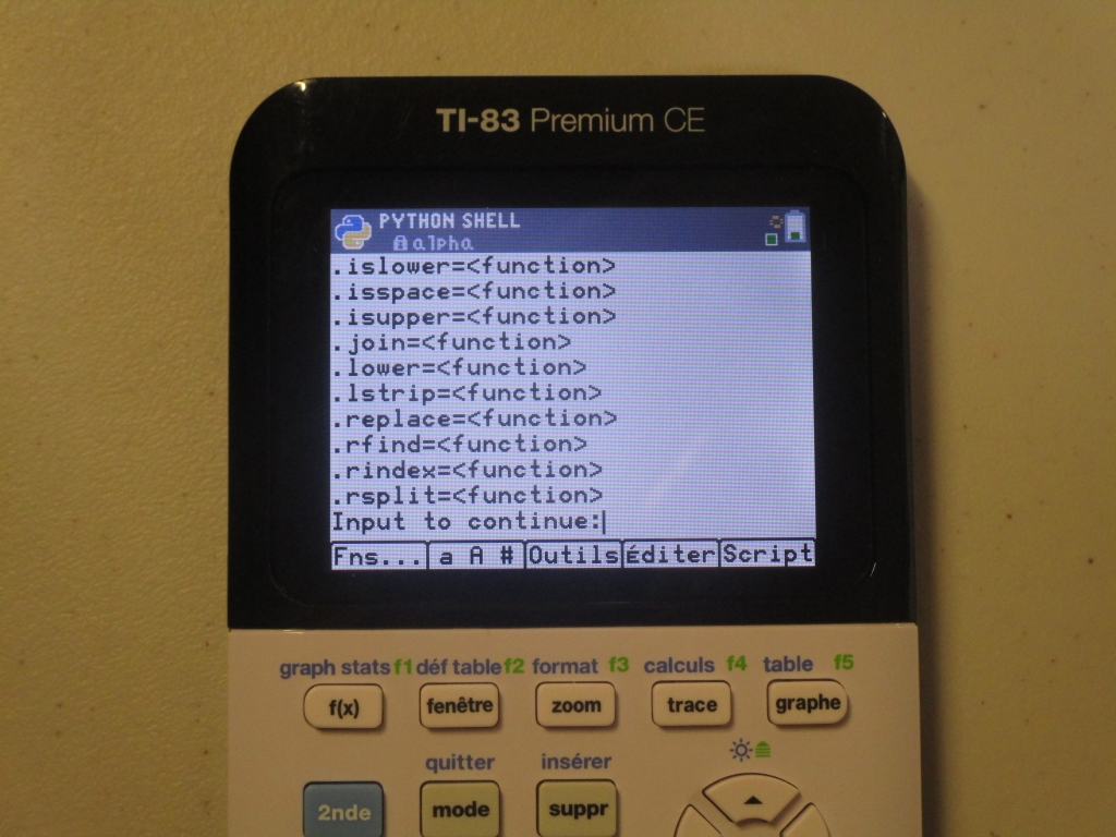 TI-83 Premium CE Edition Python
